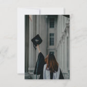 Green Graduation Cap und Cowboy Boot Dankeskarte (Rückseite)