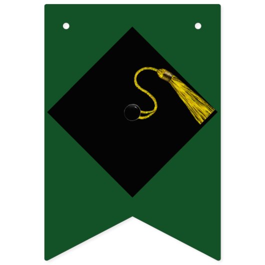 Green graduation party wimpelkette (Erste Fahne)