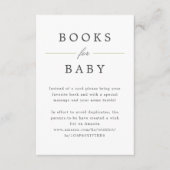Green Grand Millennium Books for Baby Request Begleitkarte (Vorderseite)