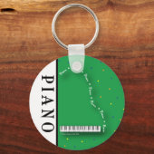 Green Grand Piano Schlüsselanhänger (Vorderseite)