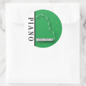 Green Grand Piano Stickers (Tasche)