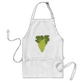 Green Grapes Vine Leaves Fresh Fruit Schürze (Vorne)