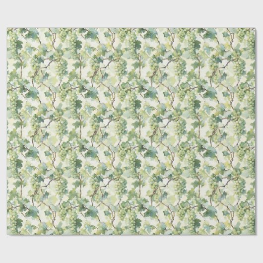 Green Grapes Wedding Geschenkpapier (Flach)