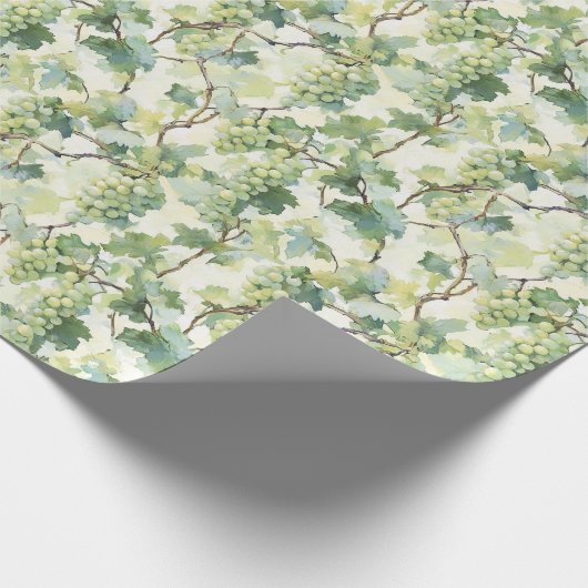 Green Grapes Wedding Geschenkpapier (Ecke)