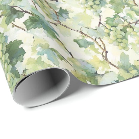 Green Grapes Wedding Geschenkpapier (Rolleneckpunkt)