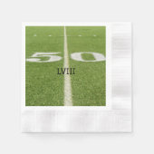 Green Grass 50 Yard Line Football Field Serviette (Vorderseite)