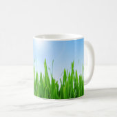 Green Grass Blue Sky Landscape-10826 Kaffeetasse (VorderseiteRechts)