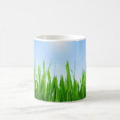 Green Grass Blue Sky Landscape-10826 Kaffeetasse (Mittel)