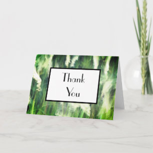 Green Grass Dreamy Vielen Dank Grußkarte Dankeskarte