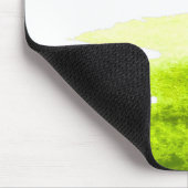 Green grass lime watercolor minimal mousepad (Ecke)