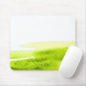 Green grass lime watercolor minimal mousepad (Mit Mouse)