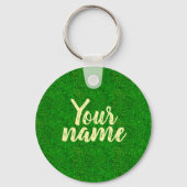 Green grass texture from a soccer field schlüsselanhänger (Vorderseite)