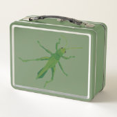 Green Grasshopper Insect Lunch Boxes Metall Brotdose (Rückseite)