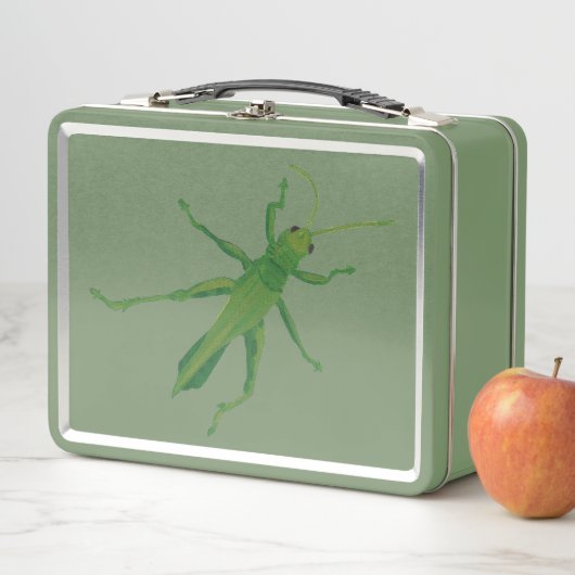 Green Grasshopper Insect Lunch Boxes Metall Brotdose (Beispiel)