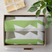 Green Gray Abstrakt Modern Seidenpapier (Geschenk)