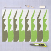 Green Gray Abstrakt Modern Seidenpapier (Handwerk)