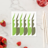 Green Gray Abstrakt Modernes Party Serviette (Beispiel)
