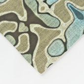 Green Gray Aquamarin Blue Ochre Angesagter Bohemis Fleecedecke (Ecke)