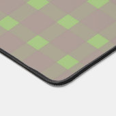 Green Gray Gingham Pattern Schreibtischunterlage (Ecke)