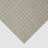 Green Gray Gingham Pattern Seidenpapier (Ausschnitt)