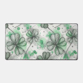 GREEN & GRAY IRISH SHAMROCKS SCHREIBTISCHUNTERLAGE (Vorderseite)