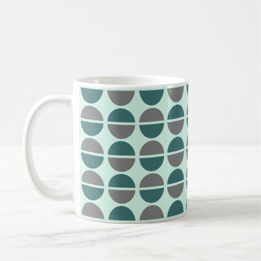 Green Gray Mint Tasse für Kaffee & Tee (Links)