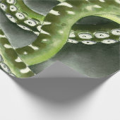 Green Gray Tentacles Geschenkpapier (Ecke)