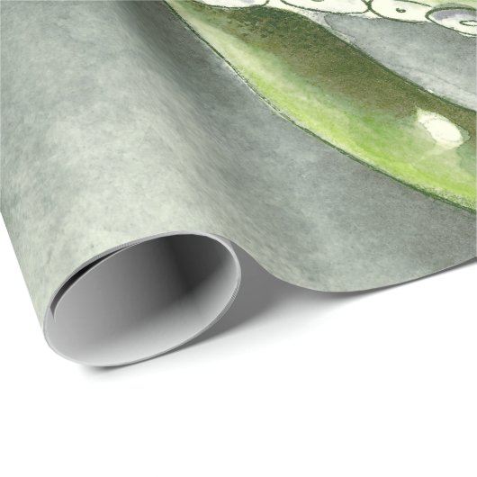 Green Gray Tentacles Geschenkpapier (Rolleneckpunkt)