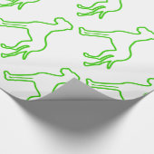 Green Great Dane Geschenkpapier (Ecke)