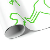 Green Great Dane Geschenkpapier (Rolleneckpunkt)