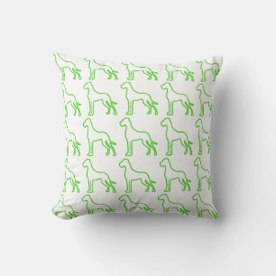 Green Great Dane Kissen