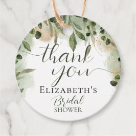 Green Green Gold Script Calligraphy Vielen Dank Geschenkanhänger