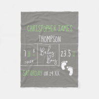 Green Grey Baby Boy Geburtsdatum und -daten