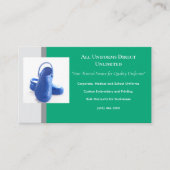 Green Grey Blue Medical Clogs Uniform Visitenkarte (Vorderseite)