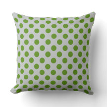 Green Grey Polka Dot Pattern