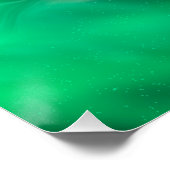 Green Grey Wolf Spirit Animal Glossy Poster (Ecke)