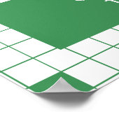 Green Grid Foto Poster (Ecke)