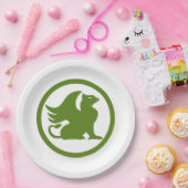 Green Griffin Pappteller (Party)