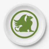 Green Griffin Pappteller (Vorderseite)