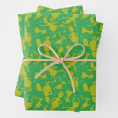 Green Grinch Ice Skaten Pattern Geschenkpapier Set (Beispiel)