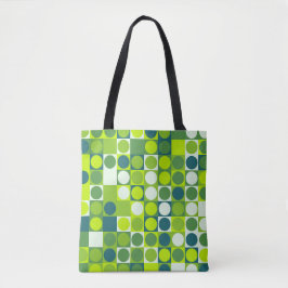 Green Groove Polka Mosaic Tasche