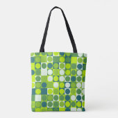 Green Groove Polka Mosaic Tasche (Rückseite)