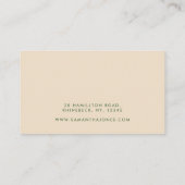 Green Groovy Checkerboard Retro Bold Fun Visitenkarte (Rückseite)