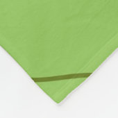 Green Groovy Wavy Line Abstrakt Modernes Minimalis Fleecedecke (Ecke)
