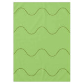 Green Groovy Wavy Line Abstrakt Modernes Minimalis Tischdecke (Vorderseite)