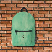 Green Grunge Aesthetic Bedruckter Rucksack