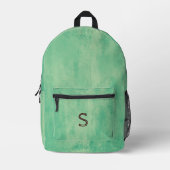 Green Grunge Aesthetic Bedruckter Rucksack (Vorderseite)