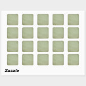 Green Grunge Quadratischer Aufkleber (Blatt)