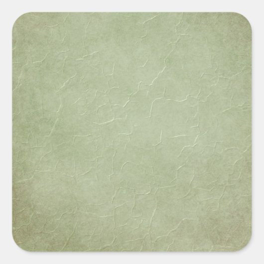 Green Grunge Quadratischer Aufkleber (Vorderseite)
