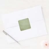 Green Grunge Quadratischer Aufkleber (Umschlag)